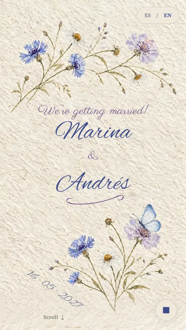 Header of the Acuarela Campestre invitation