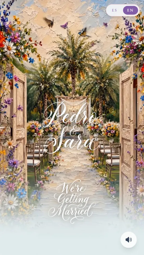Header of the Textura Floral invitation